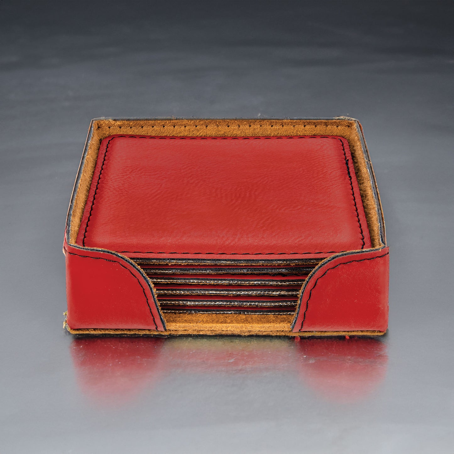 Engraved Leather Coasters