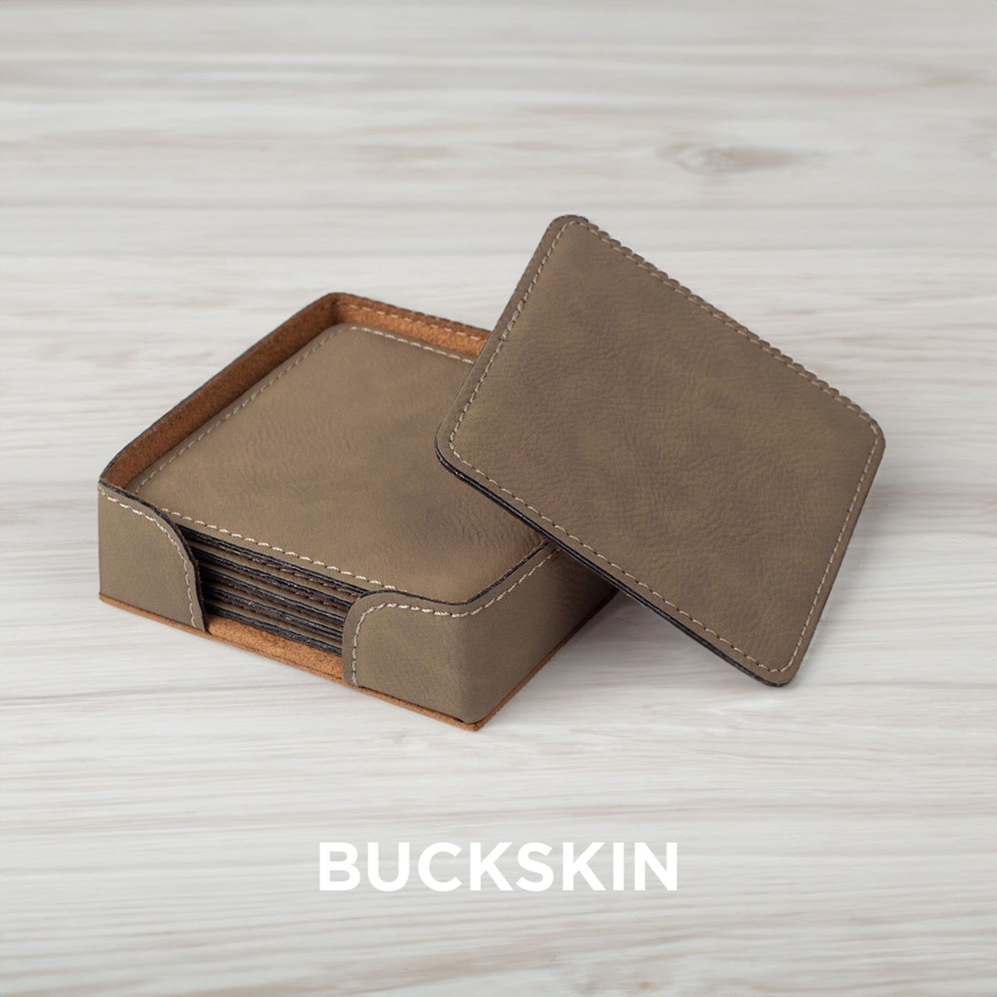 Engraved Leather Coasters