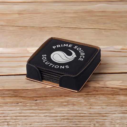 Engraved Leather Coasters