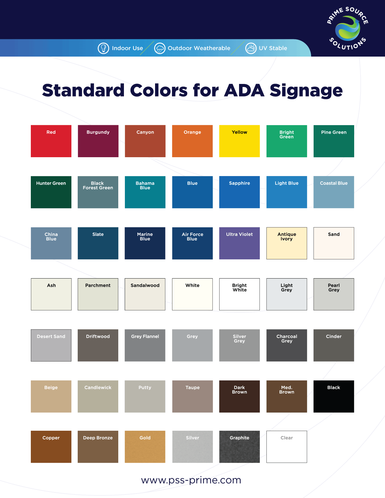 ADA Compliant Room ID Signs – Prime Source Solutions