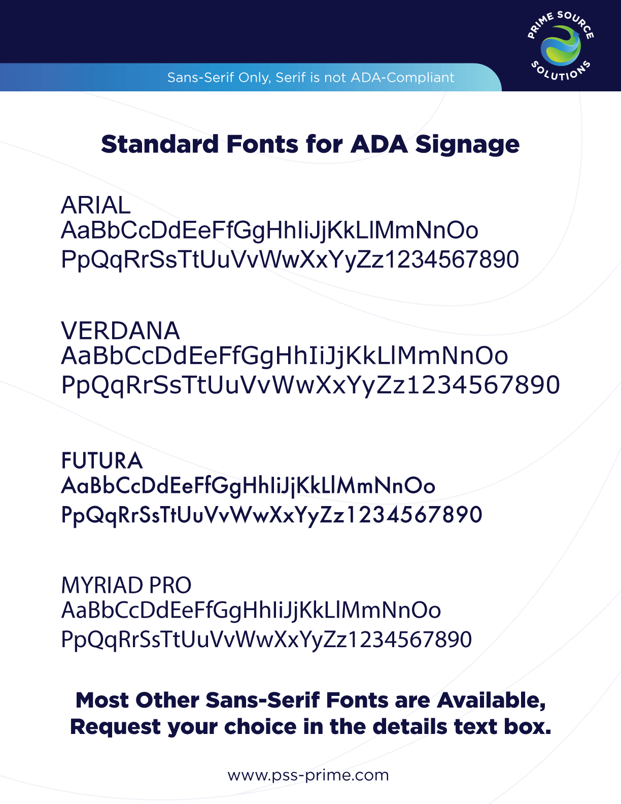 ADA Compliant Room ID Signs – Prime Source Solutions